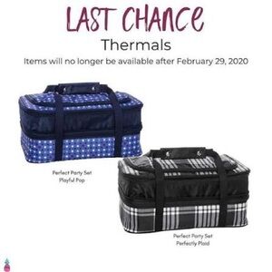 Thirty-One Perfect Party Polka Dot Thermal Set